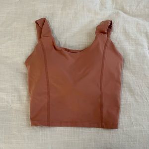 Never worn, Crop top, crisscross back, work out top